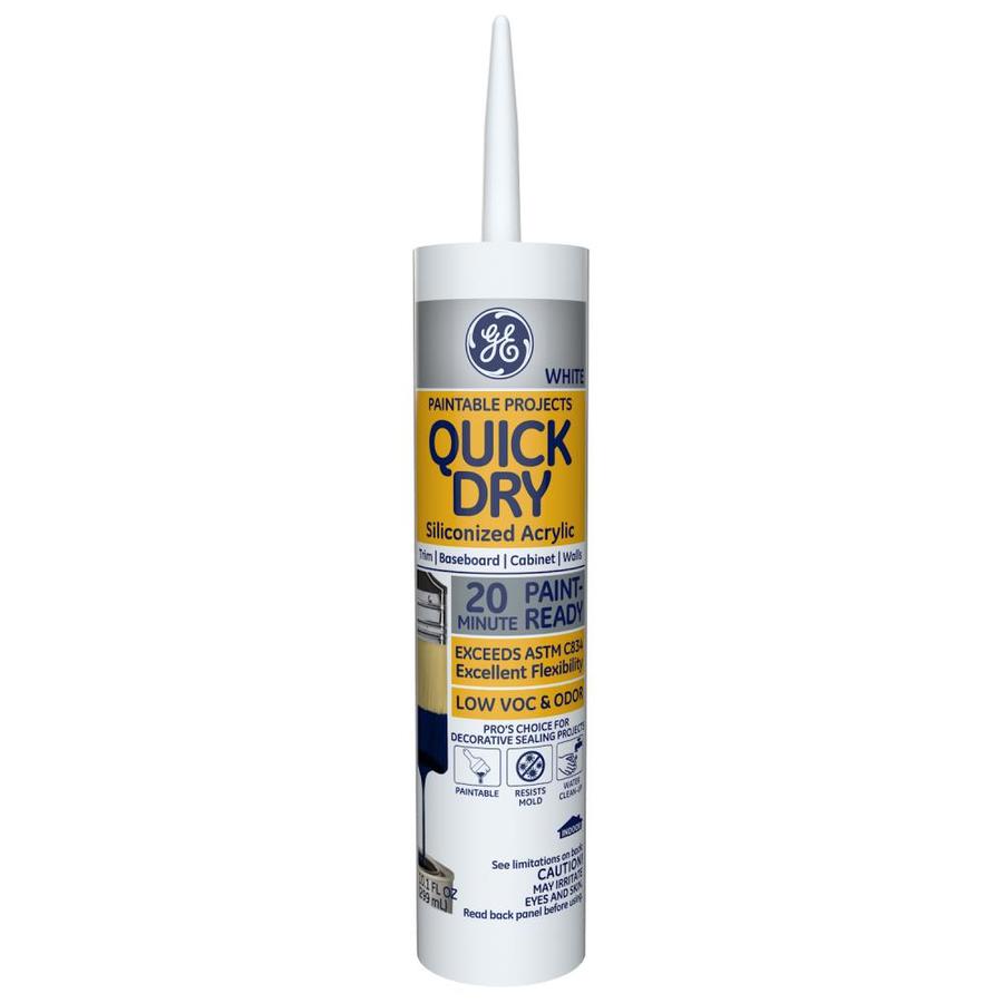 GE 10.1-fl oz White Paintable Latex Caulk at Lowes.com