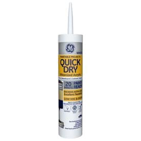 GE Quick Dry 10.1-fl oz White Paintable Latex Caulk