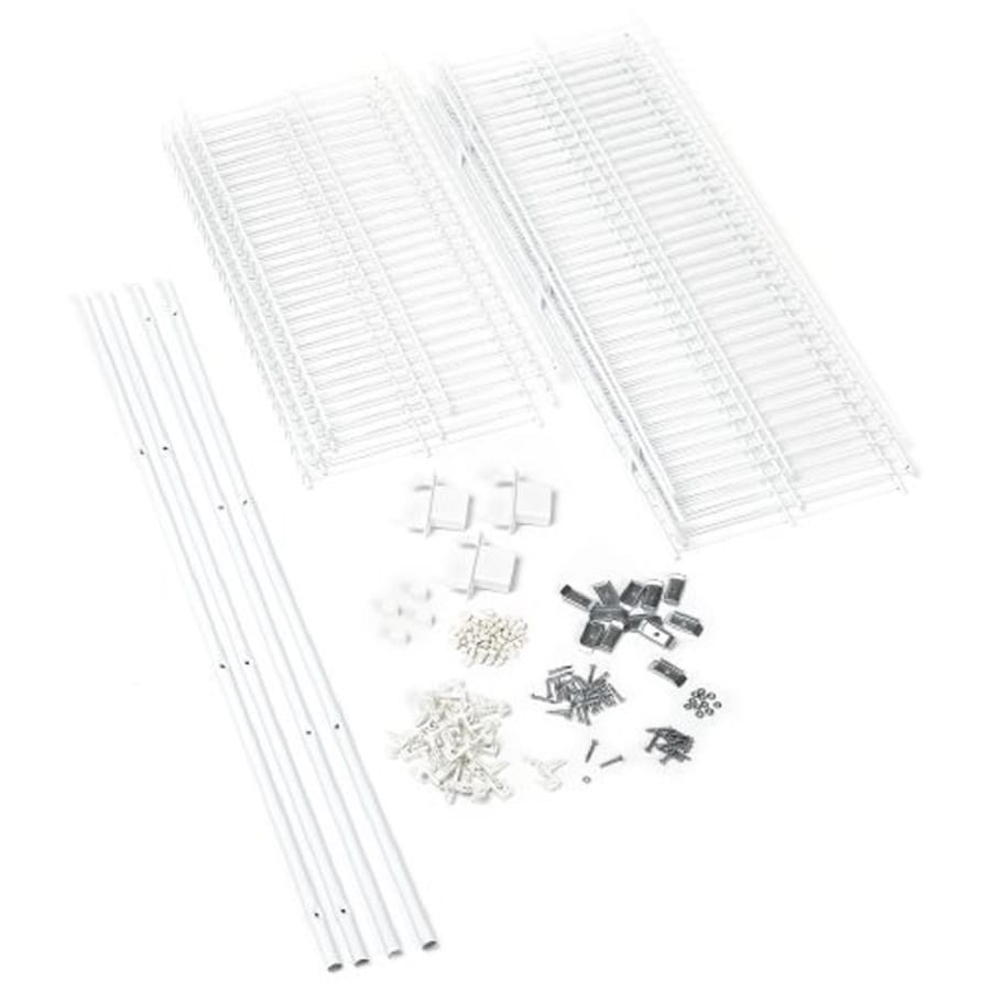 Rubbermaid 5 Ft To 8 Ft X 12 In White Wire Closet Kit At Lowes Com