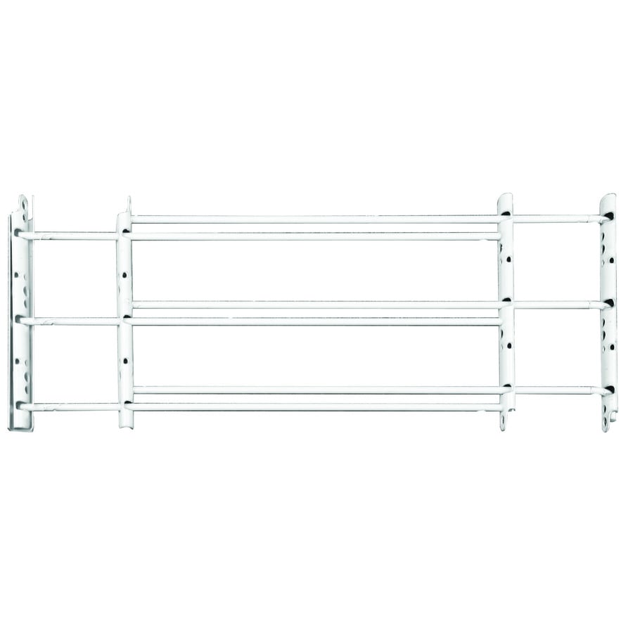 24 In X 10 375 In White Swing Open Adjustable Window Security Bar