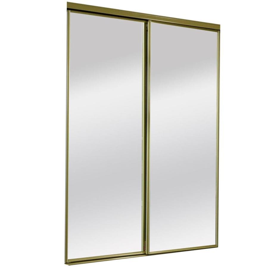 ReliaBilt 9500 Series 48in x 80in Satin Gold Mirror/Panel Mirrored