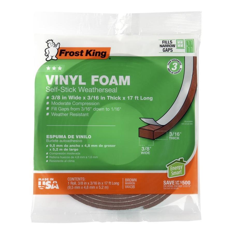 Frost King TW 3/8 X 3/16 BROWN FOAM TAPE at
