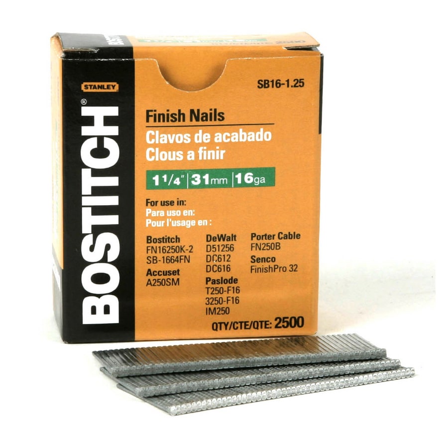 STANLEYBOSTITCH 11/4" 16Gauge Finish Nail in the Framing Nails