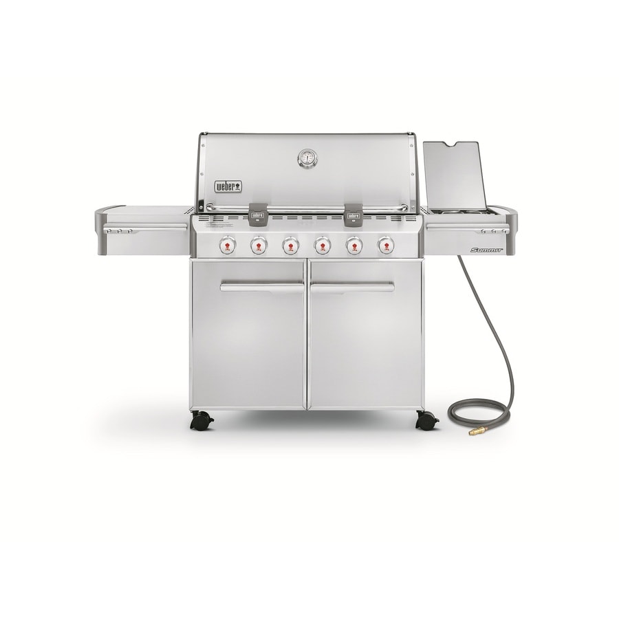 Trots Overgang Verdrag Weber SOSWEBER SUMMIT S-620 NG STAINLES in the Gas Grills department at  Lowes.com