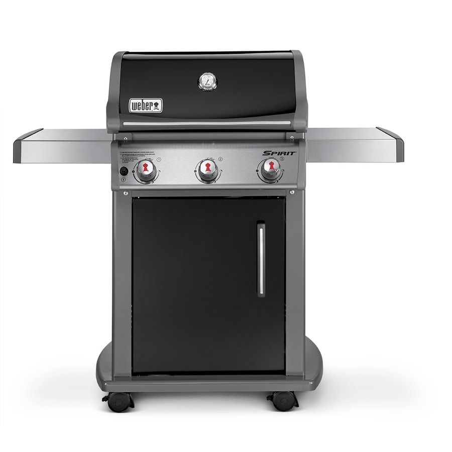 Weber Spirit E 310 Black 3 Burner Liquid Propane Gas Grill In The Gas   077924014826 