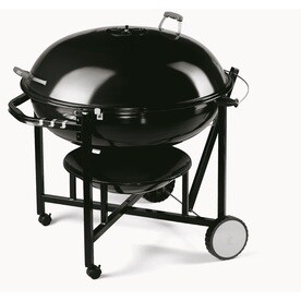 UPC 077924024177 product image for Weber Ranch Kettle 37.5-in Black Porcelain-Enameled Kettle Charcoal Grill | upcitemdb.com