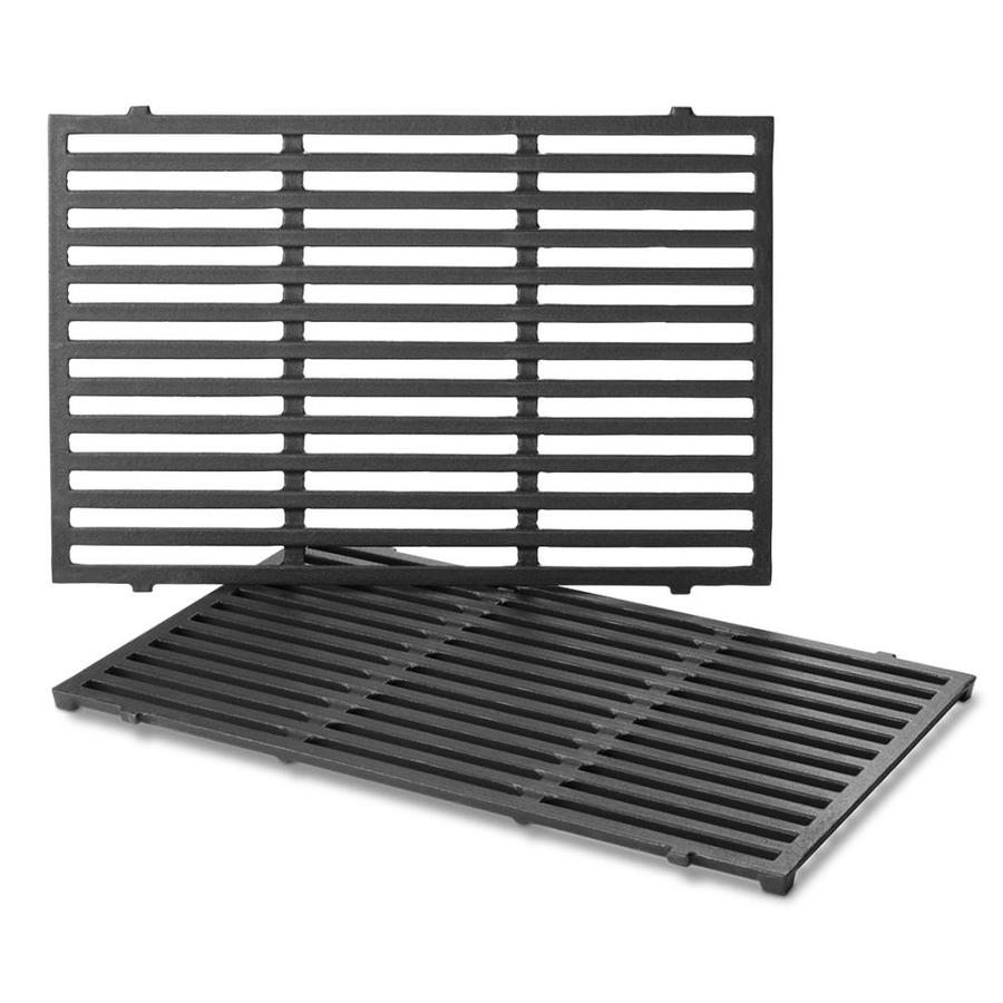 Weber 2Pack Rectangle PorcelainCoated Cast Iron Cooking Grate at