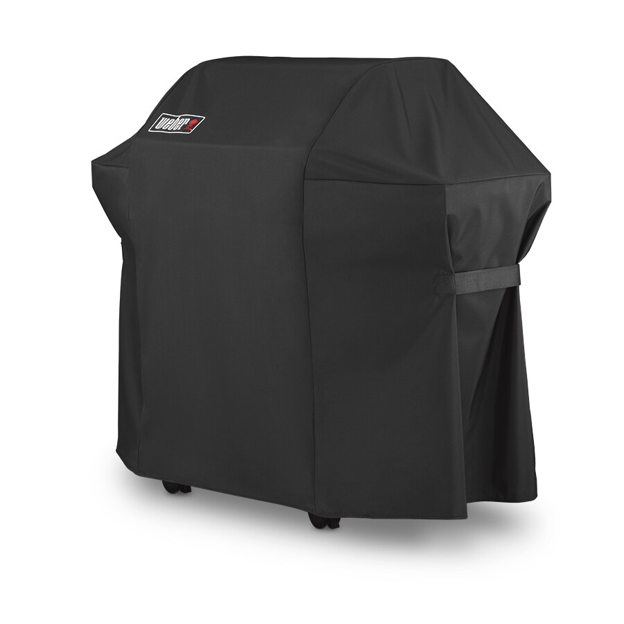 Weber 25.8-in Black Gas Grill Cover in the Grill Covers department at ...