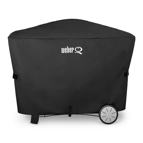 Weber 22-in Black Gas Grill Cover in the Grill Covers department at