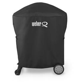 UPC 077924035487 product image for Weber 17.3-in x 35-in Black Polyester Gas Grill Cover Fits Models Q1000 and Q200 | upcitemdb.com