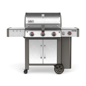 UPC 077924043574 product image for Weber Genesis II LX E-340 Stainless Steel 3-Burner Liquid Propane Gas Grill with | upcitemdb.com
