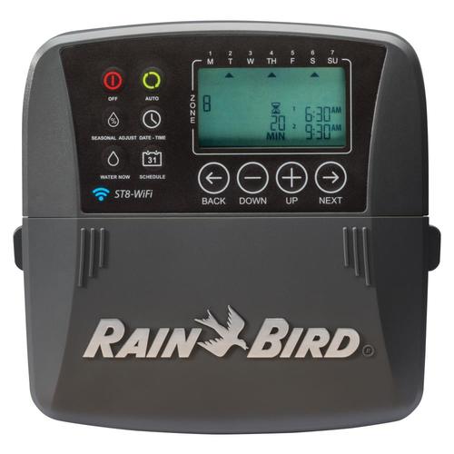 rain bird st8i 2.0 wifi smart irrigation 8 zone timer