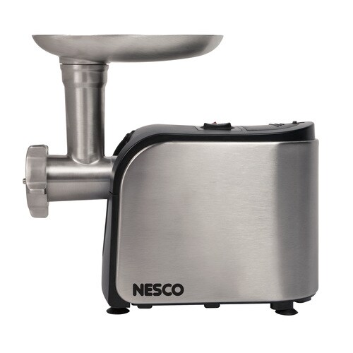 Nesco 1Speed Stainless Steel Electric Meat Grinder in the Meat