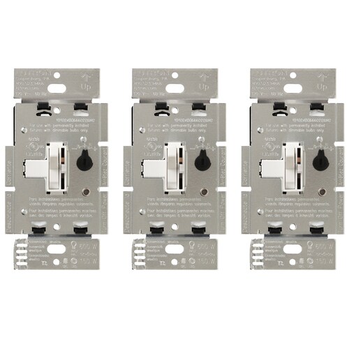 lutron single location dual switch dimmer for led lights