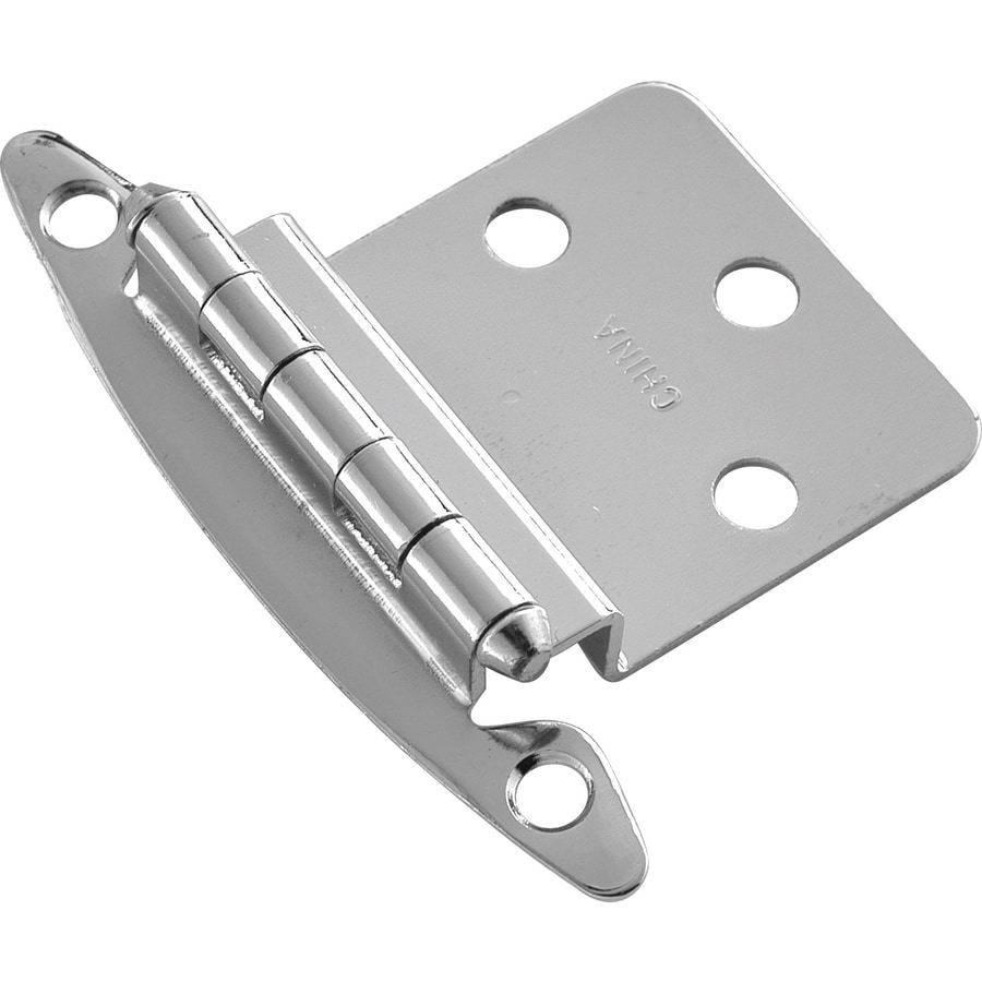 Hickory Hardware 2 Pack 2 3 4 In X 2 1 8 In Chrome Flush Cabinet Hinges In The Cabinet Hinges Department At Lowes Com
