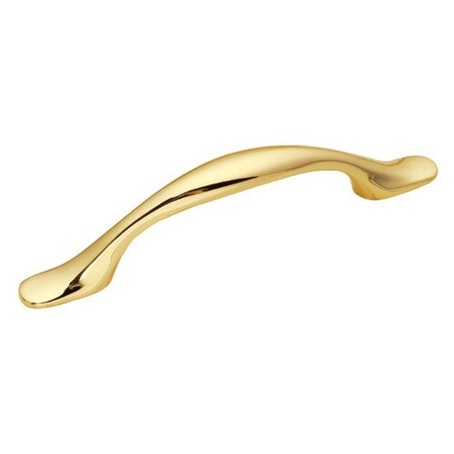Hickory Hardware 3in CentertoCenter Ultra Brass Eclipse Arched