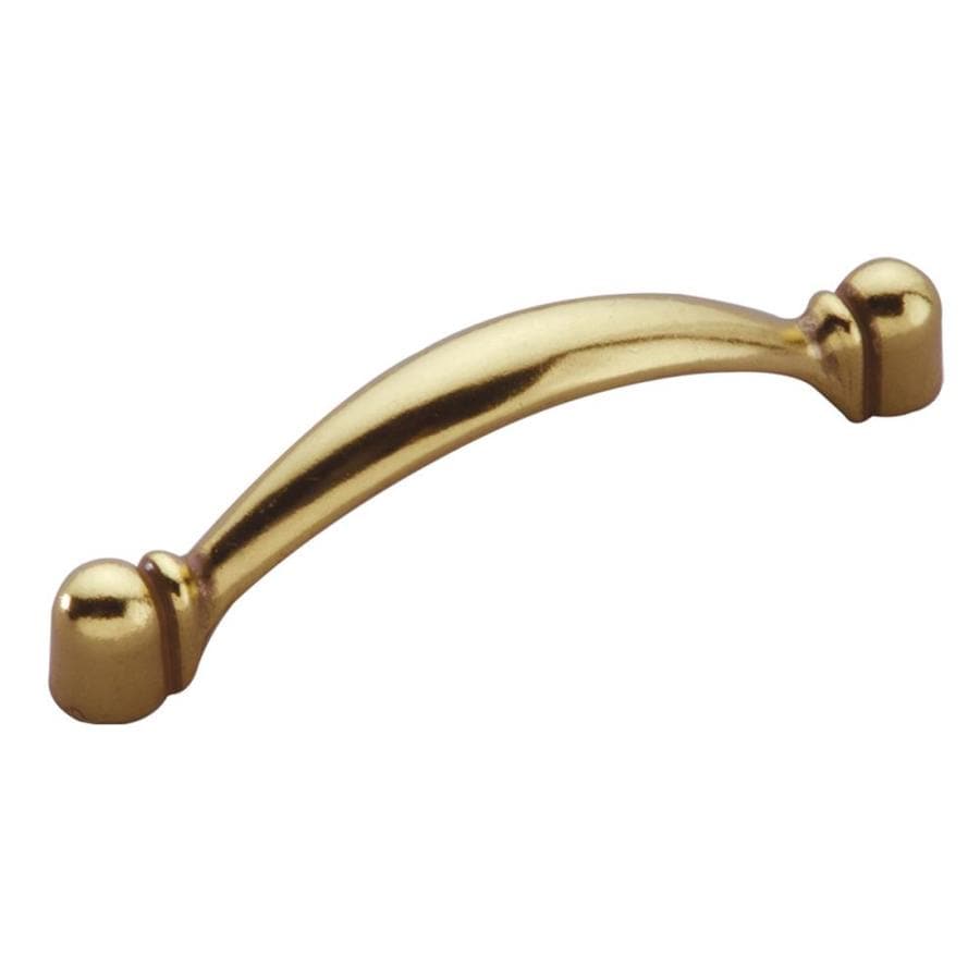 Hickory Hardware 3in CentertoCenter Lustre Brass Conquest Arched