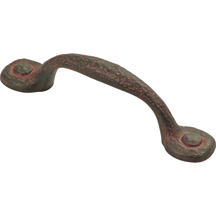 Shop Hickory Hardware 3in CentertoCenter Rustic Iron Refined Rustic Bar Cabinet Pull at Lowes.com