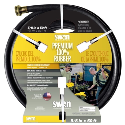 SWAN 5/8in x 50ft ContractorDuty Garden Hose in the Garden Hoses