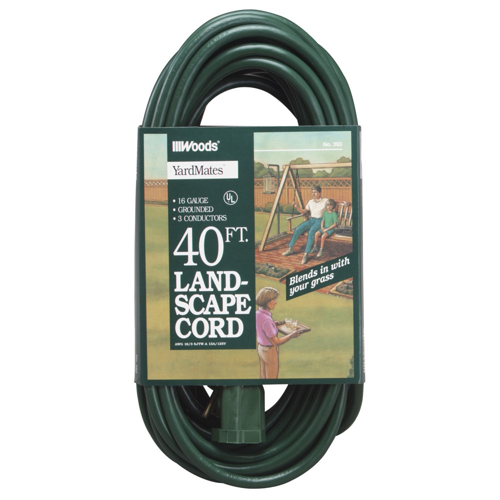 Woods 40 16 3 Landscape Extension Cord At Lowes Woods 40 16 3 Landscape Extension Cord