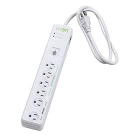 UPC 078693500510 product image for WiOn 6-Outlet 900 Joules Surge Protector | upcitemdb.com