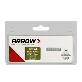 Arrow 5/8-in 18-Gauge Electro-Galvanized Steel Pneumatic Brad Nails (1000-Count)
