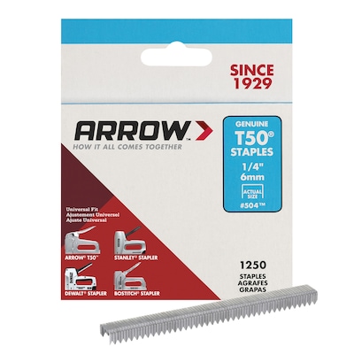 Arrow 1/4-in Leg x 3/8-in Medium Crown 18-Gauge Heavy-Duty ...
