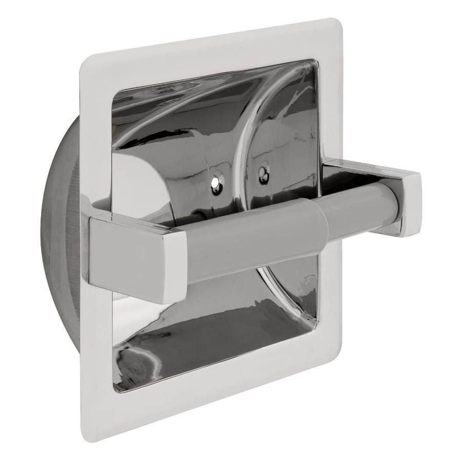 Franklin Brass Century Bright Stainless Steel Recessed Spring-Loaded Toilet Paper Holder