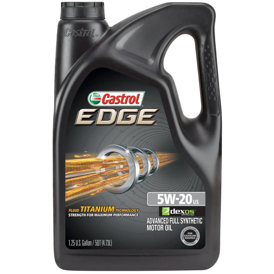 CASTROL EDGE 5W-20, 5 Qt. In The Motor Oil & Additives Department At ...