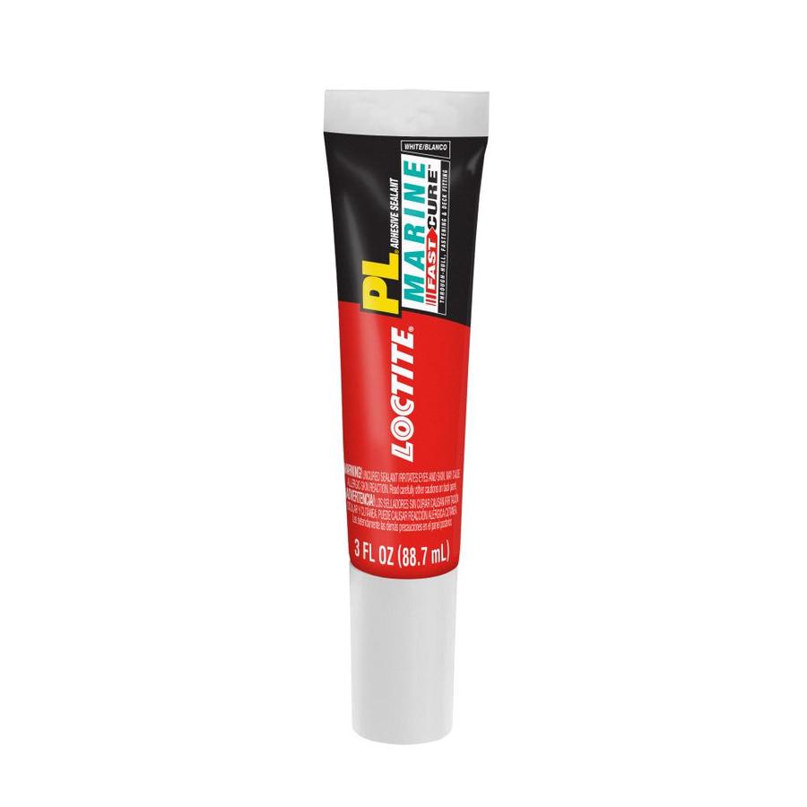 LOCTITE PL Marine Fast Cure 3-oz White Paintable Advanced Sealant Caulk ...