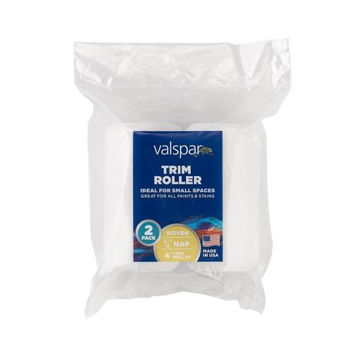Valspar 2Pack 4in x 3/8in Trim Woven Polyester Paint Roller Cover at