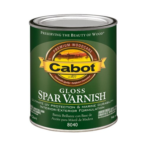 Cabot Clear Gloss OilBased Varnish (1Quart) in the Sealers department