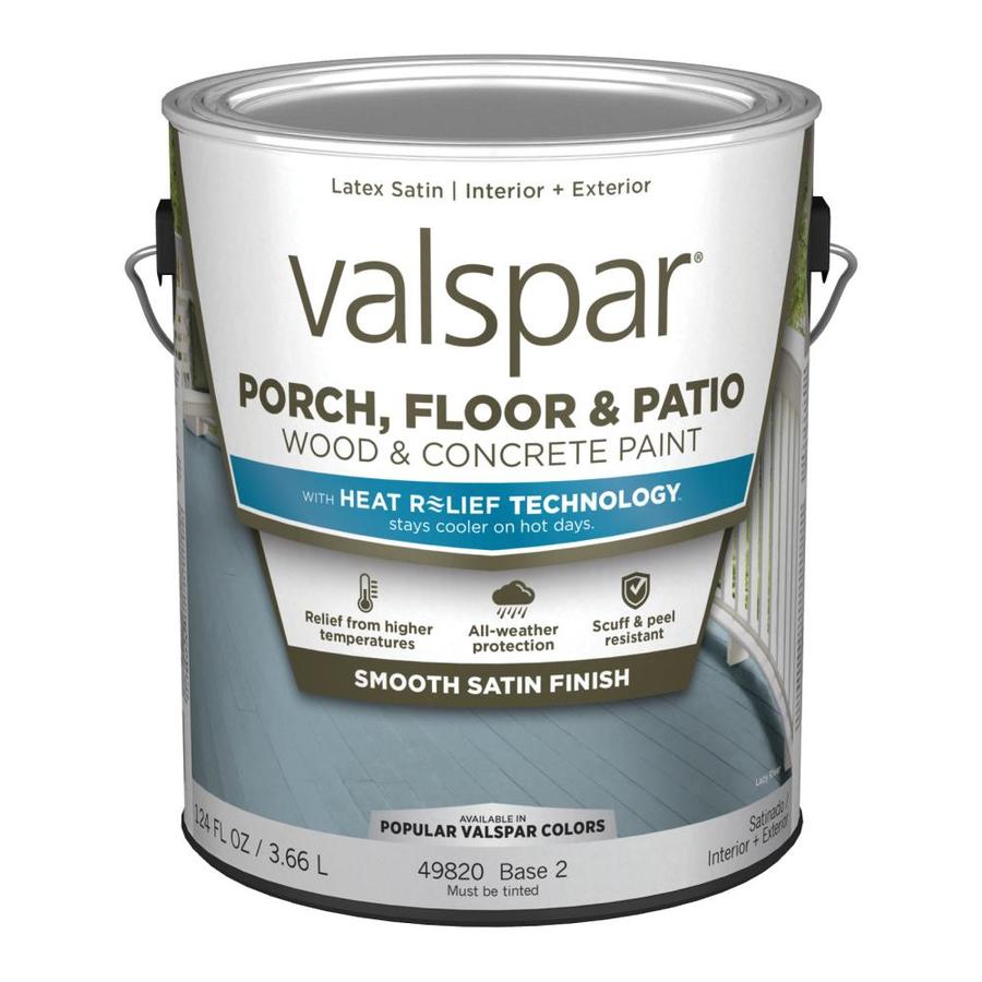 Valspar HEAT RELIEF Tintable Satin Exterior Porch and Floor Paint (1 ...