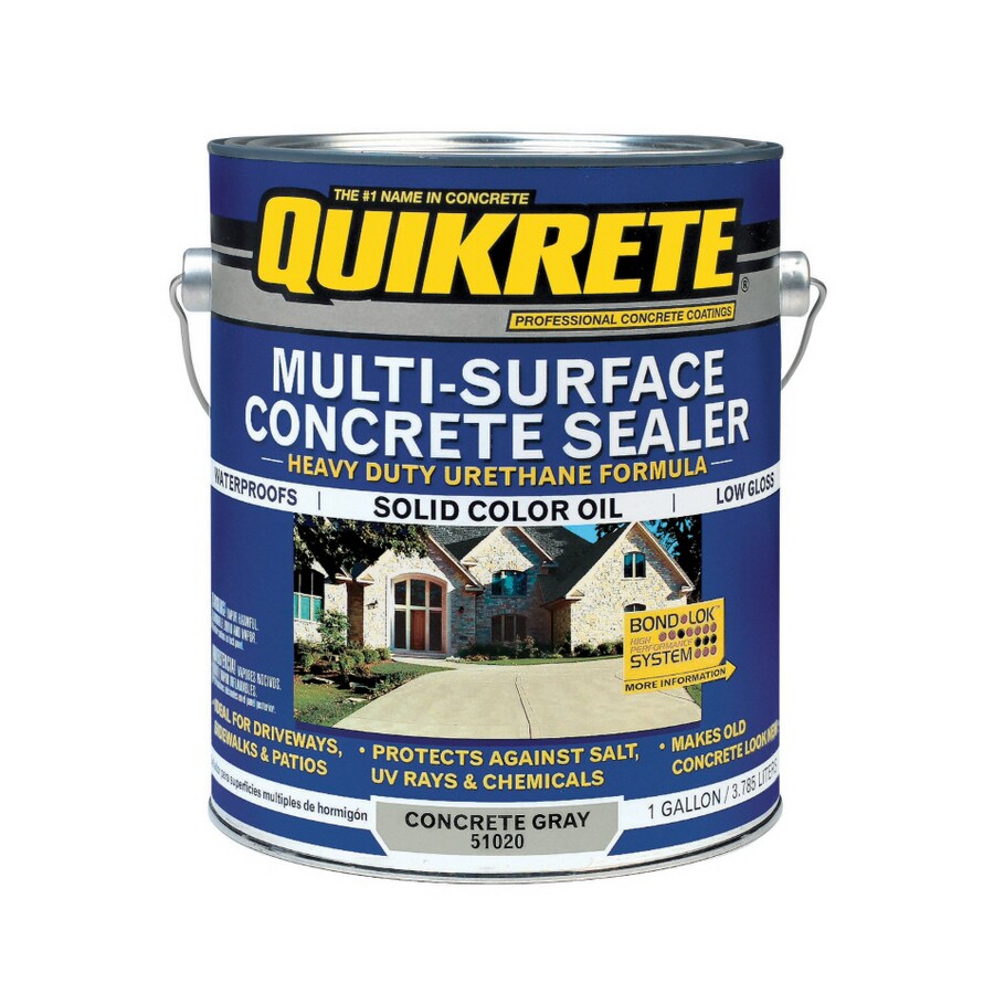 QUIKRETE Gallon Multi Surface Light Gray Concrete Sealer At Lowes Com   080047020247 