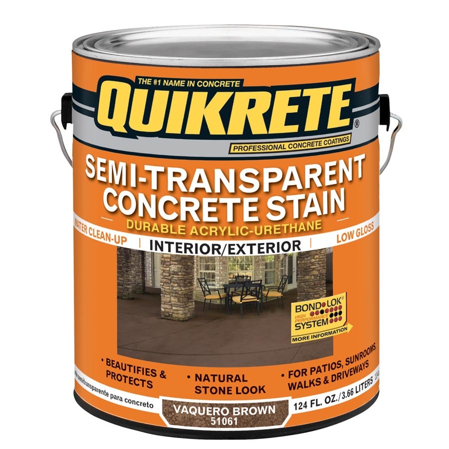 Quikrete Gallon Vaquero Brown Concrete Stain In The Concrete Stains Sealers Department At Lowes Com