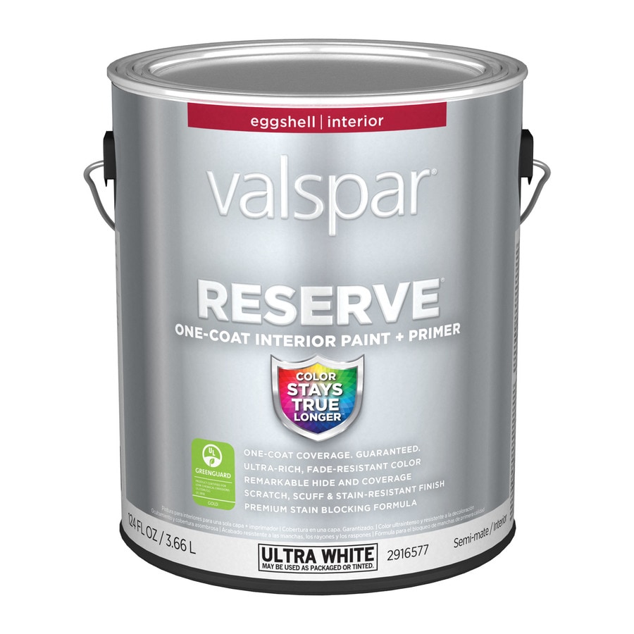 Valspar Reserve Ultra White Eggshell Tintable Interior Paint (1Gallon