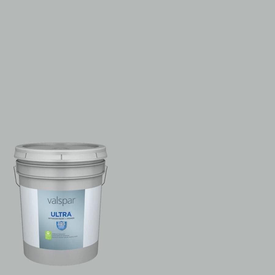 Valspar Ultra Flat Polished Silver 4008 1b Interior Paint 5 Gallon In The Interior Paint Department At Lowes Com