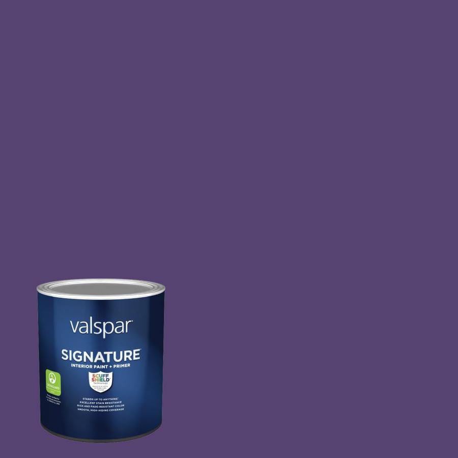 Valspar Signature Satin Sumptuous Purple 401010 Interior Paint (1