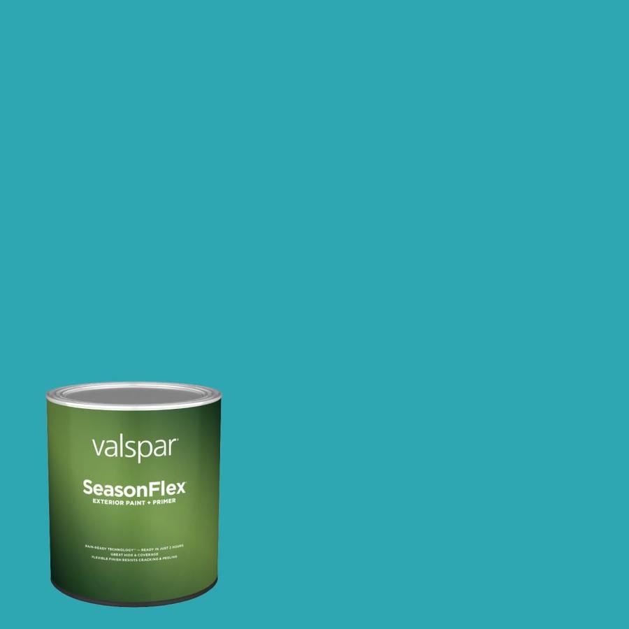 Valspar SeasonFlex Satin Exotic Sea 500410b Exterior Paint (1Quart