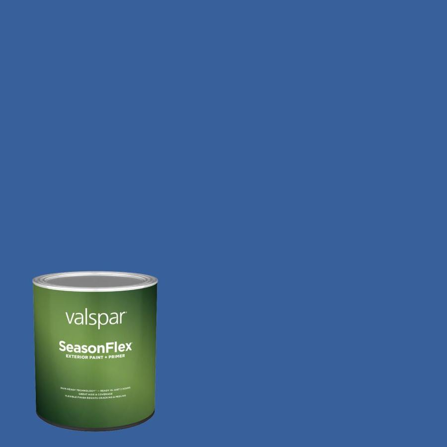 Valspar SeasonFlex Satin Deep Space 40088c Exterior Paint (1Quart) in