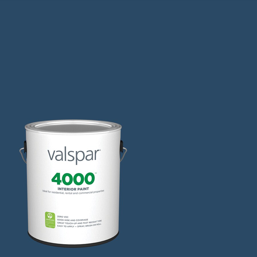 Valspar 4000 Flat Indigo Cloth 40097 Interior Paint (1Gallon) in the Interior Paint department