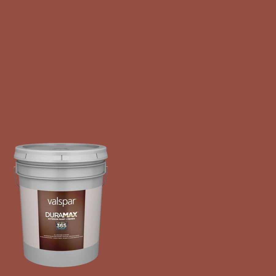 Valspar Duramax Semi Gloss Russet Red 2011 7 Exterior Paint 5 Gallon   080047124945 