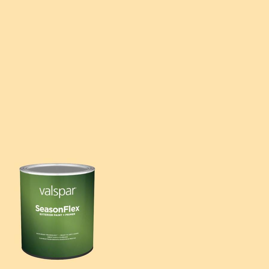 Valspar SeasonFlex Satin Spun Honey 20082b Exterior Paint (1Quart) in