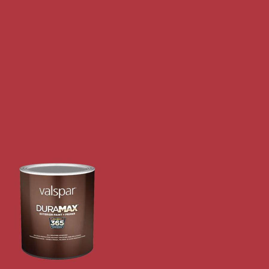 Valspar Duramax Semi Gloss Classic Red 1009 2 Exterior Paint 1 Quart In The Exterior Paint Department At Lowes Com