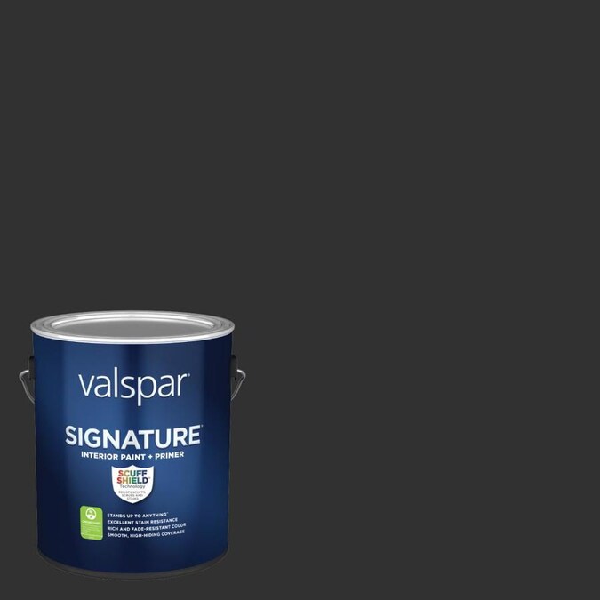 Valspar Signature Eggshell Caviar Hgsw6990 Interior Paint (1-Gallon) in ...