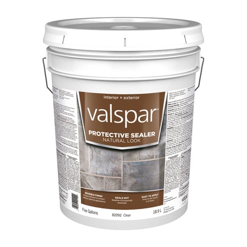 Valspar Clear Natural Look Satin Waterproofer Actual Net Contents 640   080047241109xl 