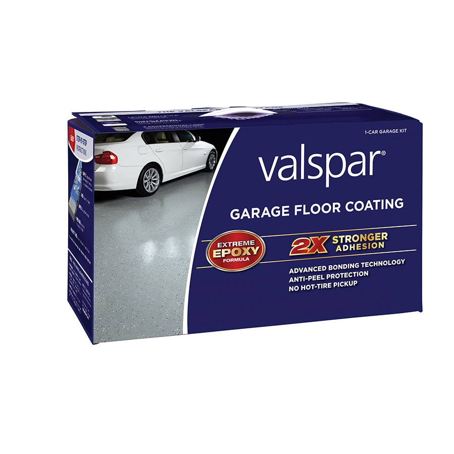 Valspar 2 Part Gray Semi Gloss Garage Floor Epoxy Kit Actual Net