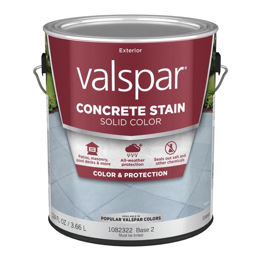 Valspar Valspar Solid Color Concrete Stain Base 2 Voc Actual Net   080047241697 