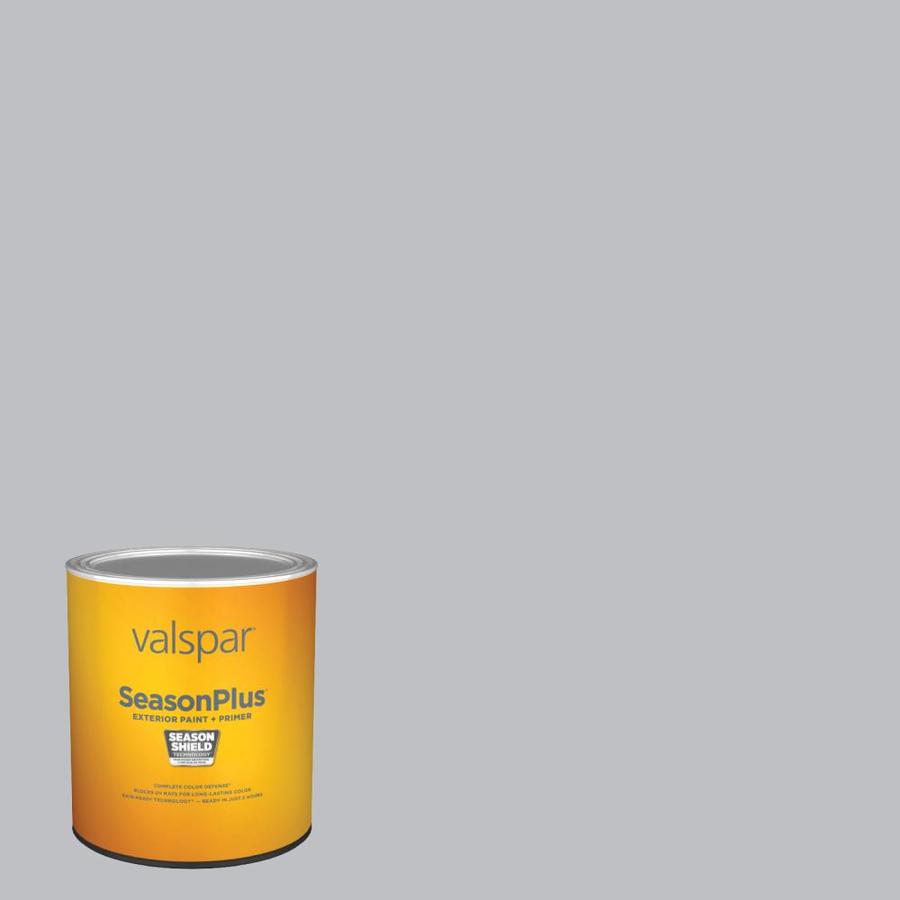 Valspar Seasonplus Satin Silver Leaf 4006 1a Exterior Paint 1 Quart In The Exterior Paint Department At Lowes Com