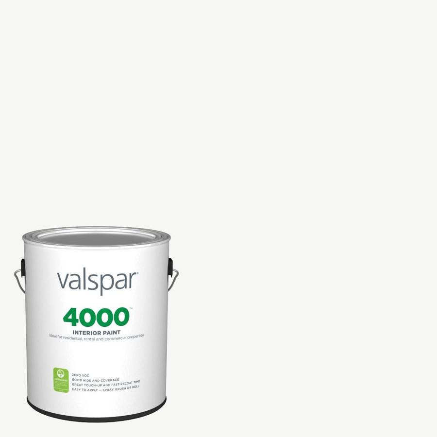 Valspar 4000 Eggshell Ultra White 700624 Interior Paint (1Gallon) in